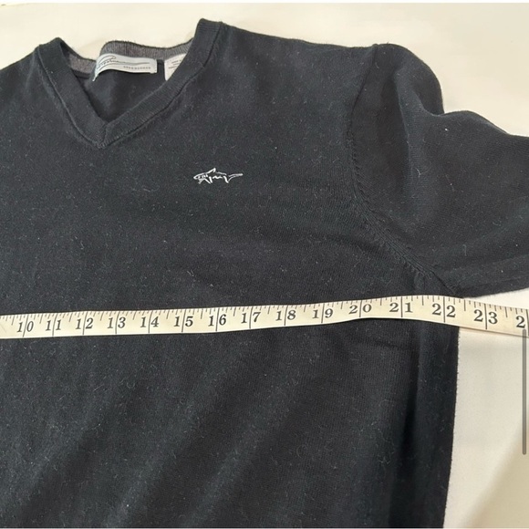 Gregnorman long sleeve V-neck sweater black size:L - Picture 10 of 13